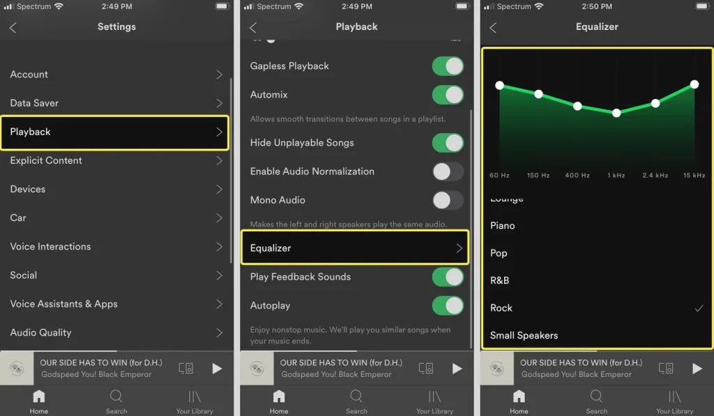 SpotifyiPhoneboostaudioqualityEQ 3c38e44b95294a7c936334d93e3b09c6